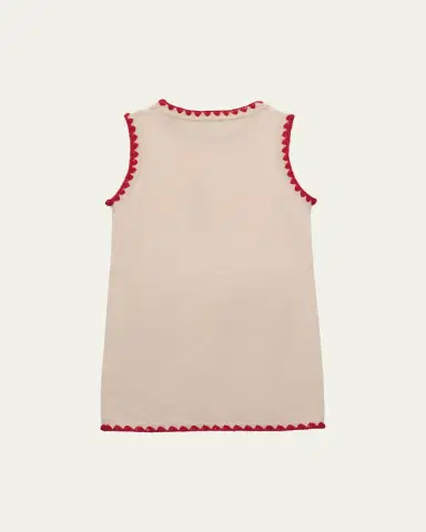 Konges Slojd Girl's Collette Sleeveless Embroidered Wool Dress, Size 18M-10 | Thumbnail 2 Konges Slojd Girl's Collette Sleeveless Embroidered Wool Dress, Size 18M-10 | Thumbnail 2