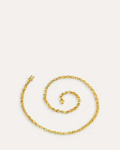 DARIUS 18K Yellow Gold Signature Chain Necklace, 17"L | Thumbnail 2