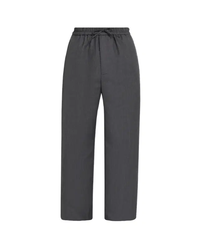 Officine Generale Men's Nilson Soft Wool Elastic Drawstring Pants