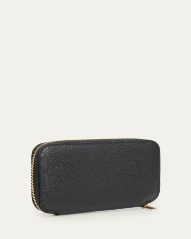 Valextra Men's Portafoglio Leather Zip-Around Wallet | Thumbnail 3