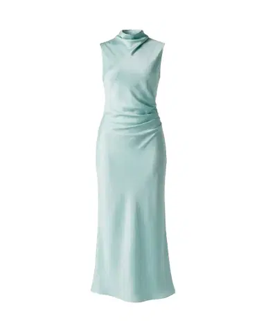 Toccin Koralie Draped-Neck Midi Dress | Thumbnail 1
