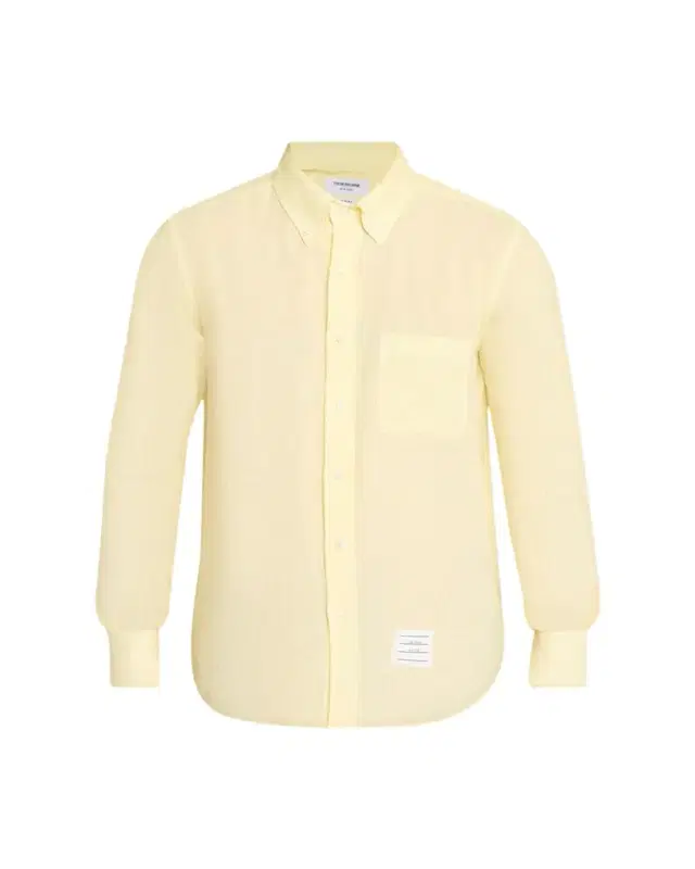 Thom Browne Men's Linen Garment Dyed Button-Down Shirt