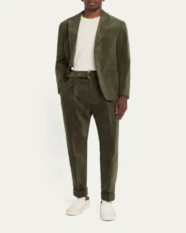 OFFICINE GÉNÉRALE Men's Michel Corduroy Single-Breasted Sport Coat | Thumbnail 2