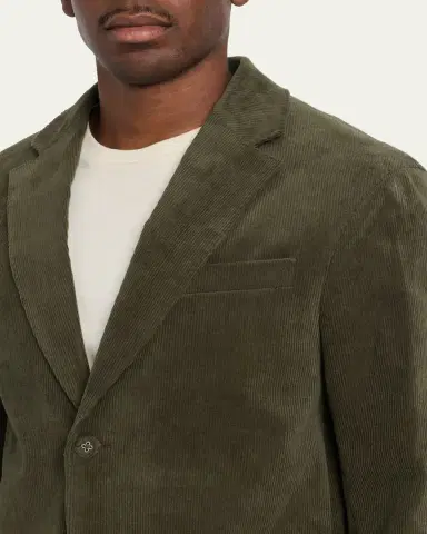 OFFICINE GÉNÉRALE Men's Michel Corduroy Single-Breasted Sport Coat | Thumbnail 5