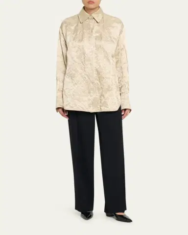 FFORME Ozzy Metallic Boyfriend Shirt | Thumbnail 2