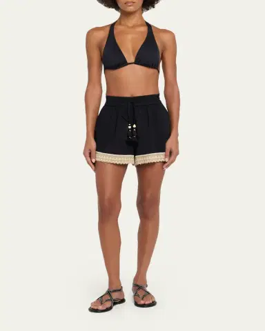 Ramy Brook Adrienne Cotton Cover-Up Shorts | Thumbnail 2
