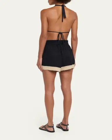 Ramy Brook Adrienne Cotton Cover-Up Shorts | Thumbnail 3