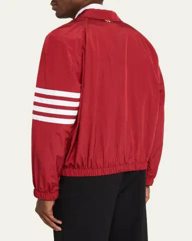 Thom Browne Men's Ripstop 4-Bar Full-Zip Jacket | Thumbnail 3