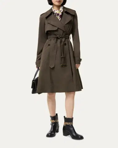 Burberry Pembury Belted A-Line Trench Coat | Thumbnail 4
