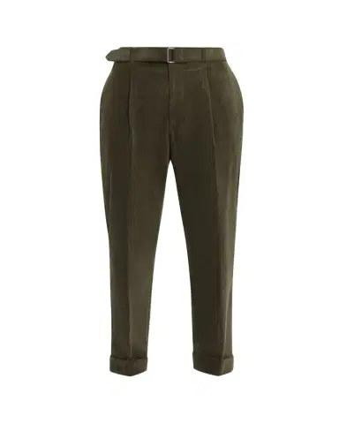 OFFICINE GÉNÉRALE Men's Hugo Corduroy Belted Trousers | Thumbnail 1