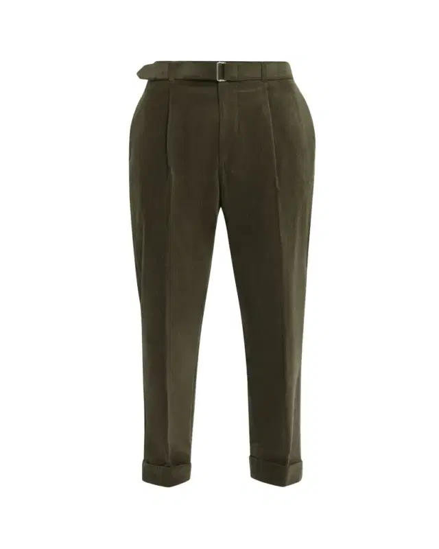 Officine Generale Men's Hugo Corduroy Belted Trousers