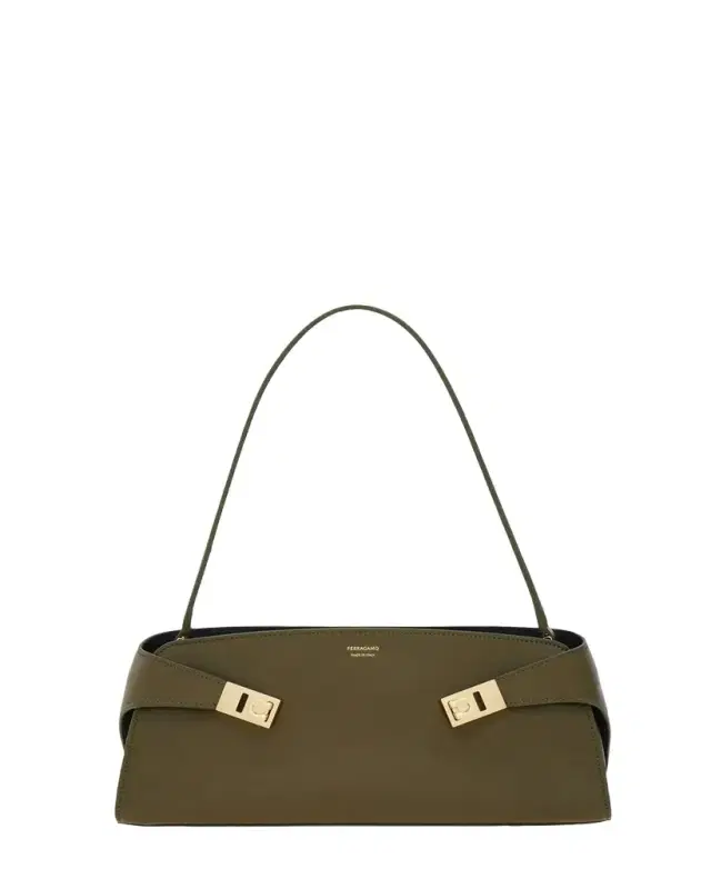 Ferragamo Hug East-West Leather Shoulder Bag