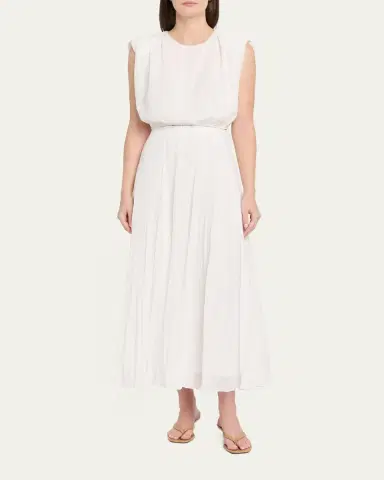 Toccin Sirelle Linen-Cotton Crop Top | Thumbnail 2