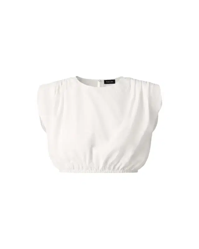 Toccin Sirelle Linen-Cotton Crop Top