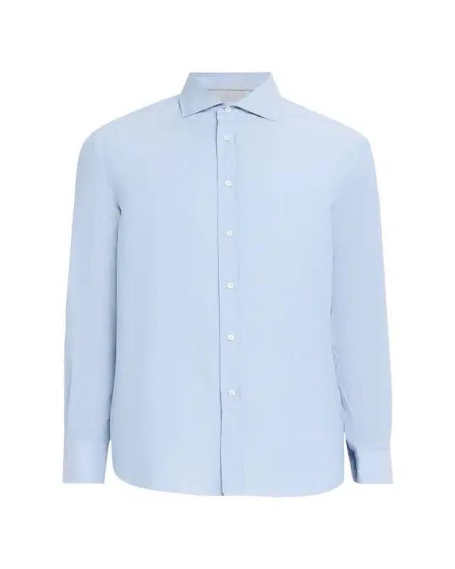 Brunello Cucinelli Men's Cotton and Cashmere Diagonal Flannel Button-Down Shirt