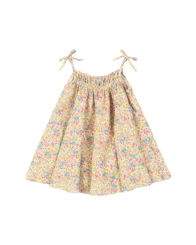 Girl's Vivian Strappy Floral Seersucker Dress, Size 18M-10