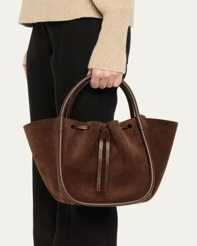 Proenza Schouler Small Ruched Suede Tote Bag | Thumbnail 2