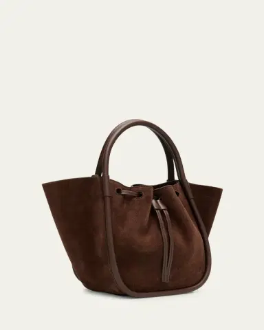 Proenza Schouler Small Ruched Suede Tote Bag | Thumbnail 3