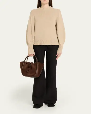 Proenza Schouler Small Ruched Suede Tote Bag | Thumbnail 5