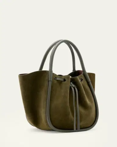 Proenza Schouler Small Ruched Suede Tote Bag | Thumbnail 6