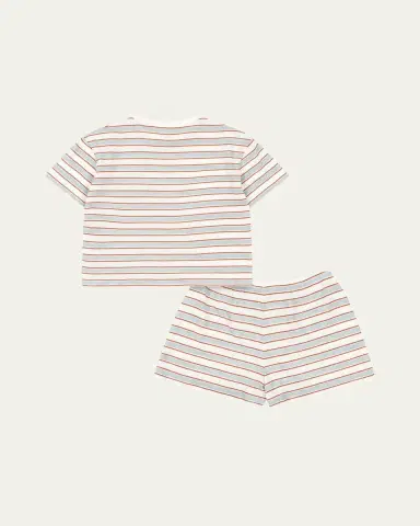 Konges Slojd Boy's Famo Striped Cotton T-Shirt & Shorts Set, Size 12M-4 | Thumbnail 2 Konges Slojd Boy's Famo Striped Cotton T-Shirt & Shorts Set, Size 12M-4 | Thumbnail 2