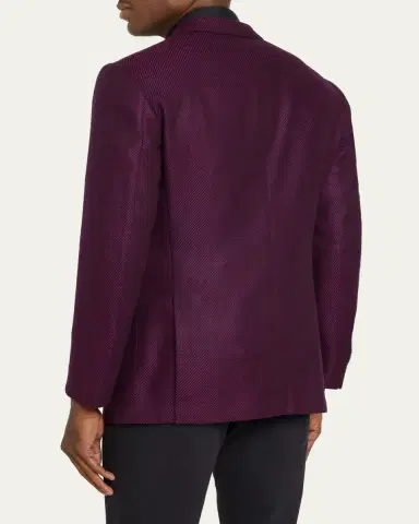 Cesare Attolini Men's Cashmere Diagonal-Texture Single-Breasted Sport Coat | Thumbnail 3 Cesare Attolini Men's Cashmere Diagonal-Texture Single-Breasted Sport Coat | Thumbnail 3