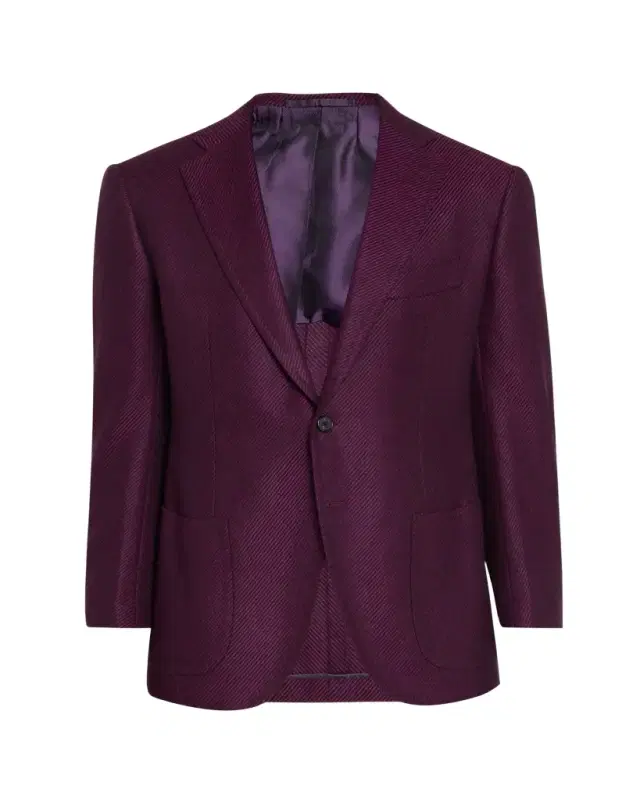 Cesare Attolini Men's Cashmere Diagonal-Texture Single-Breasted Sport Coat