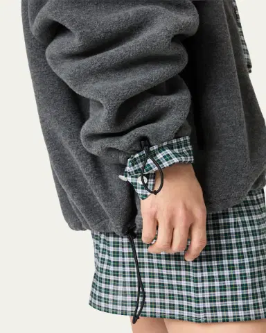 Miu Miu Fleece Zip Hooded Jacket | Thumbnail 4