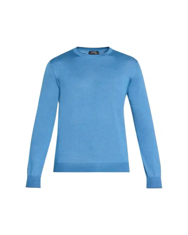 Men's Solid Cashmere Crewneck Sweater