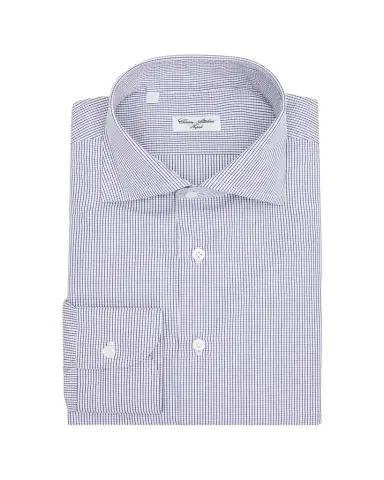 Cesare Attolini Men's Micro-Grid Check Cotton Dress Shirt | Thumbnail 1 Cesare Attolini Men's Micro-Grid Check Cotton Dress Shirt | Thumbnail 1