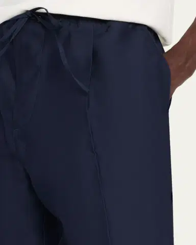 Bottega Veneta Men's Washed Cotton and Silk Relaxed Drawstring Pants | Thumbnail 5 Bottega Veneta Men's Washed Cotton and Silk Relaxed Drawstring Pants | Thumbnail 5
