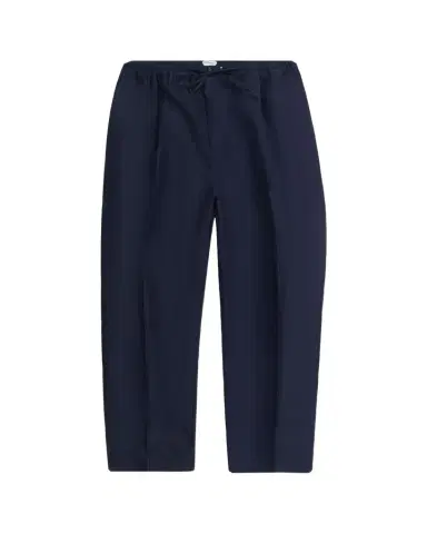 Bottega Veneta Men's Washed Cotton and Silk Relaxed Drawstring Pants | Thumbnail 1 Bottega Veneta Men's Washed Cotton and Silk Relaxed Drawstring Pants | Thumbnail 1
