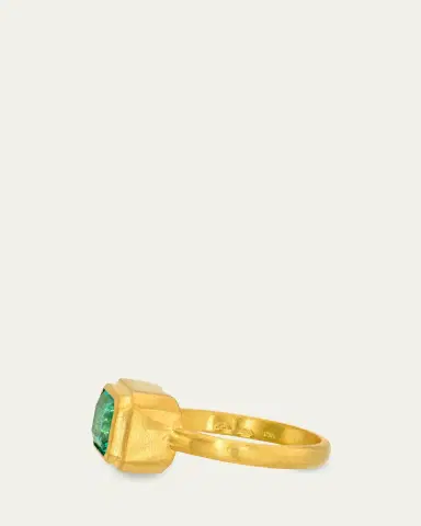 DARIUS 18K Yellow Gold Emerald Ziggurat Ring | Thumbnail 2