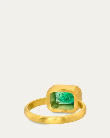 DARIUS 18K Yellow Gold Emerald Ziggurat Ring | Thumbnail 3