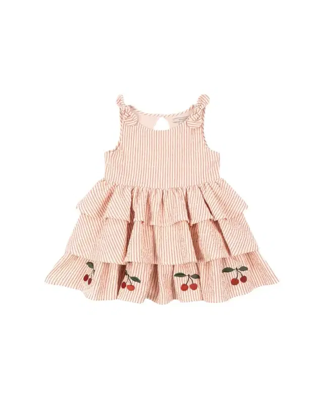 Girl's Ellie Tiered Seersucker Dress, Size 18M-10