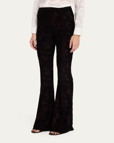 Etro Paisley Chenille Jacquard Flare Pants | Thumbnail 4 Etro Paisley Chenille Jacquard Flare Pants | Thumbnail 4