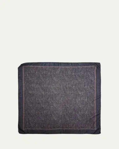 Massimo Alba Men's Cashmere-Silk Paisley Handkerchief | Thumbnail 5