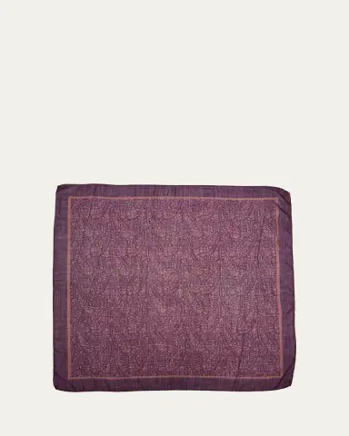 Massimo Alba Men's Cashmere-Silk Paisley Handkerchief | Thumbnail 7