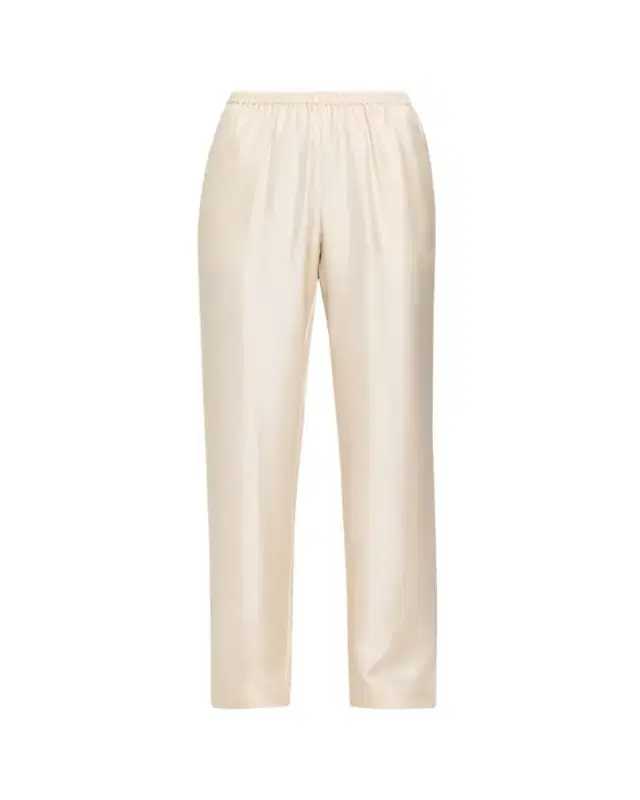 Loulou De Saison Alera Silk Straight-Leg Pull-On Pants