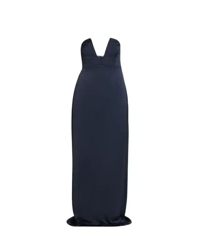 Ramy Brook Raquel Strapless Plunging Column Gown