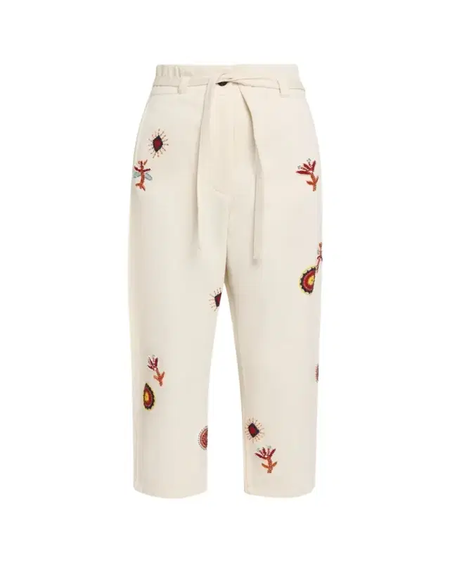 Kartik Research Fauji Tie-Waist Embroidered Pants