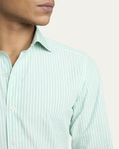Tom Ford Men's Cotton Pinstripe Slim-Fit Dress Shirt | Thumbnail 5 Tom Ford Men's Cotton Pinstripe Slim-Fit Dress Shirt | Thumbnail 5