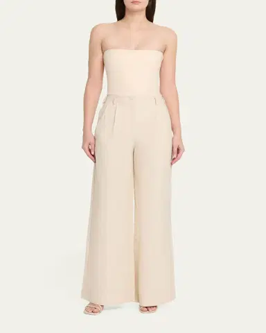Simkhai Leroy Pleated Wide-Leg Pants | Thumbnail 2 Simkhai Leroy Pleated Wide-Leg Pants | Thumbnail 2