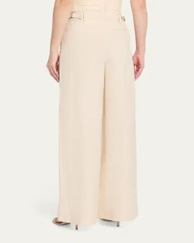 Simkhai Leroy Pleated Wide-Leg Pants | Thumbnail 3 Simkhai Leroy Pleated Wide-Leg Pants | Thumbnail 3