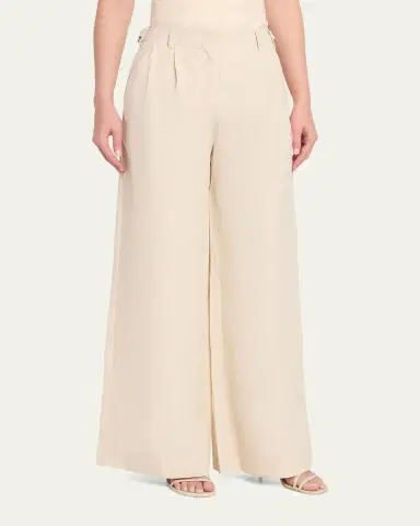 Simkhai Leroy Pleated Wide-Leg Pants | Thumbnail 4 Simkhai Leroy Pleated Wide-Leg Pants | Thumbnail 4