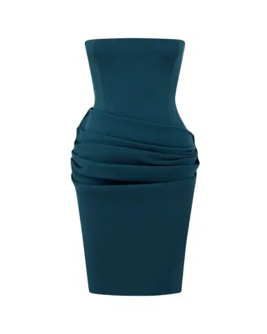 Alex Perry Strapless Draped Stretch Crepe Longline Dress | Thumbnail 1 Alex Perry Strapless Draped Stretch Crepe Longline Dress | Thumbnail 1