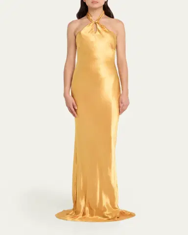 L'Agence Saphara Halter Gown | Thumbnail 2 L'Agence Saphara Halter Gown | Thumbnail 2