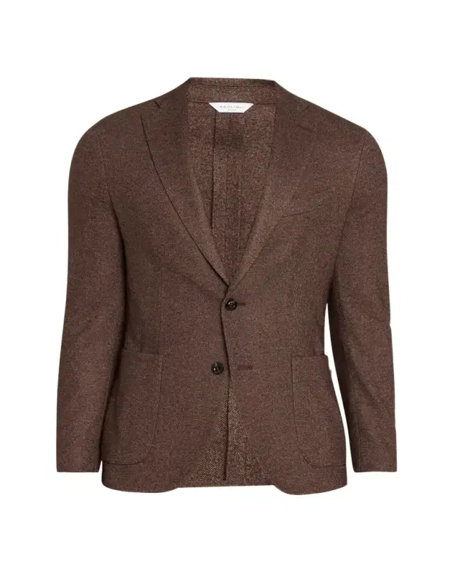 Men's K-Jacket Silk and Cashmere Jersey Knit Sport Coat