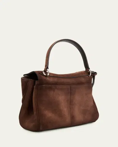 Balenciaga Rodeo Mini Smooth Suede Top-Handle Bag | Thumbnail 6