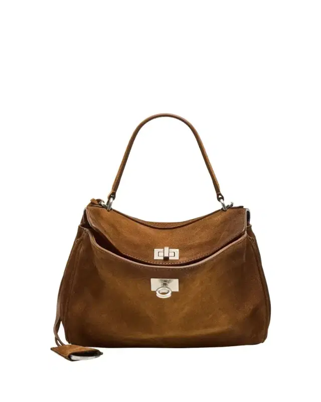 Rodeo Mini Smooth Suede Top-Handle Bag